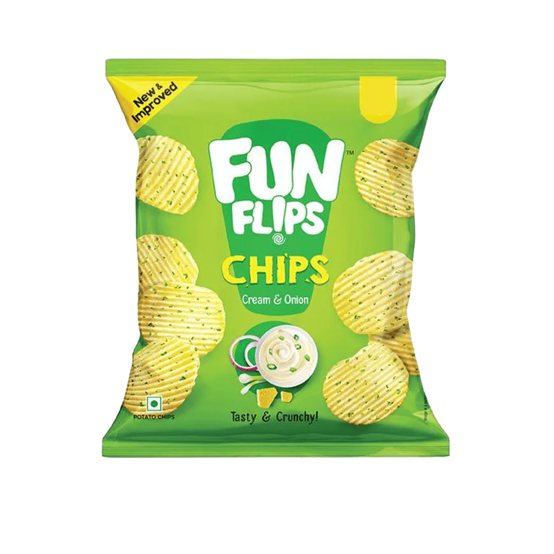 Fun Flip Chips Cream and Onion