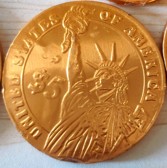 Gold Foil Chocolate Coin