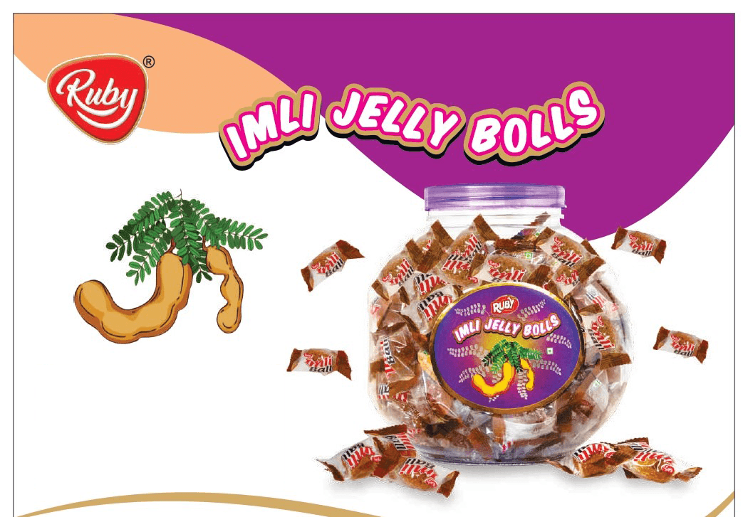 Ruby Imli Jelly Bolls - Imly Flavoured Vegetarian Jelly